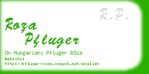 roza pfluger business card
